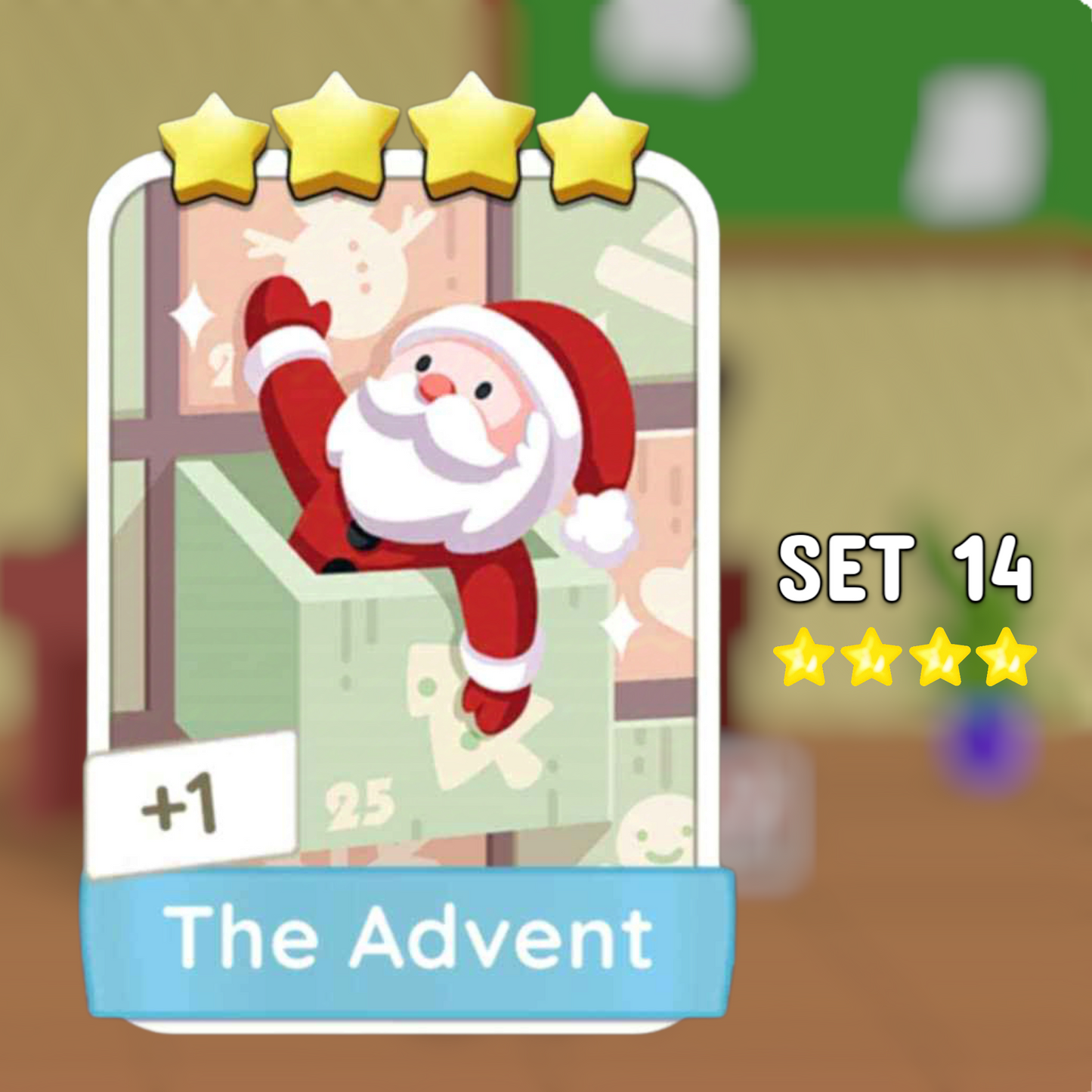 Set 14 The Advent 4 Star Monopoly Go Sticker