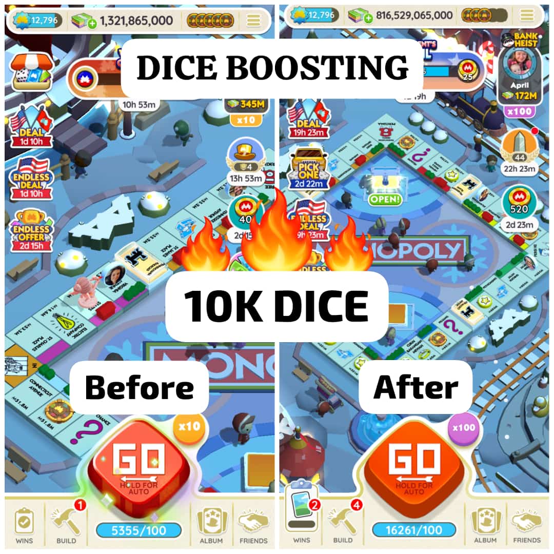 10K Dice Boosting