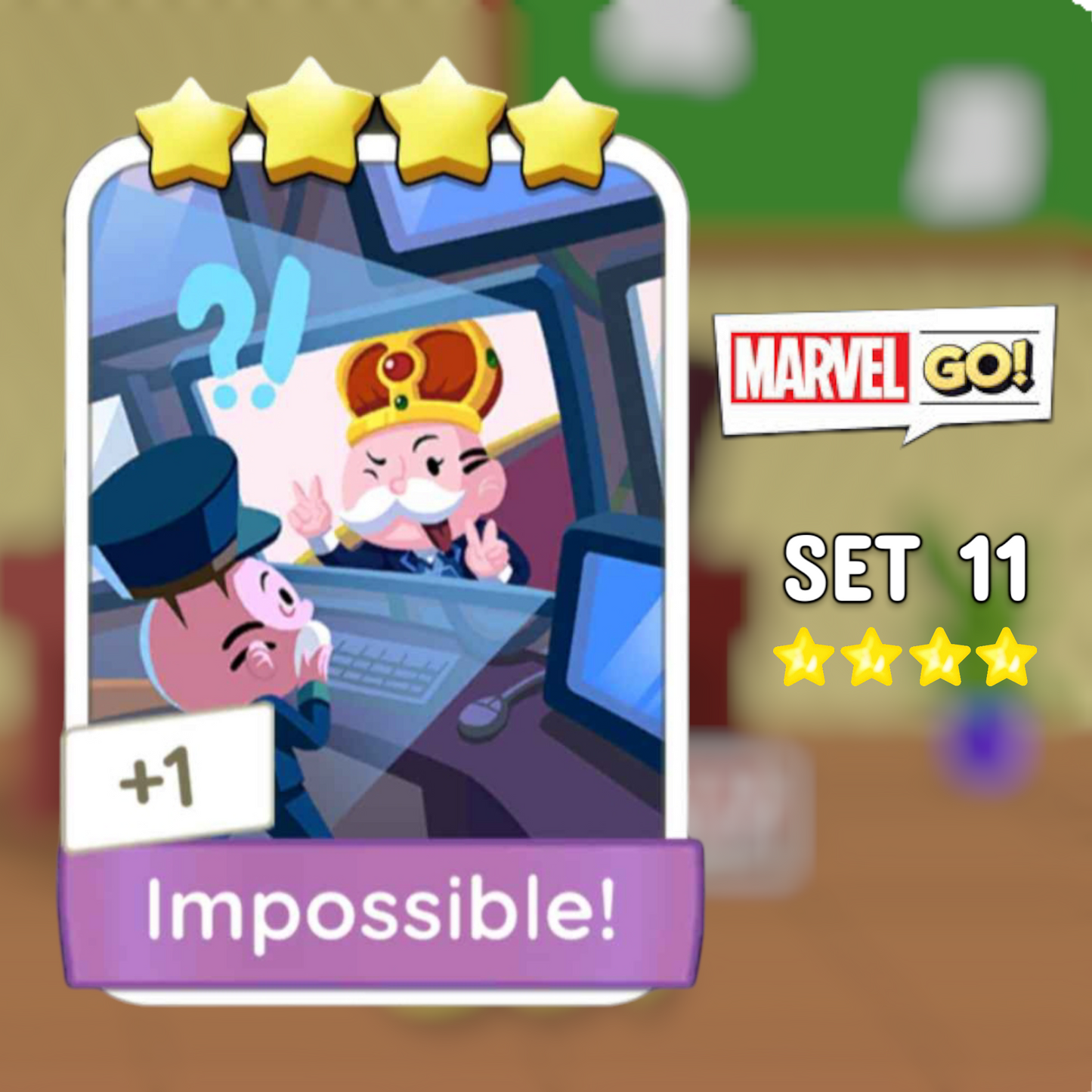 Set 11 Impossible 4 Star Monopoly Go Sticker