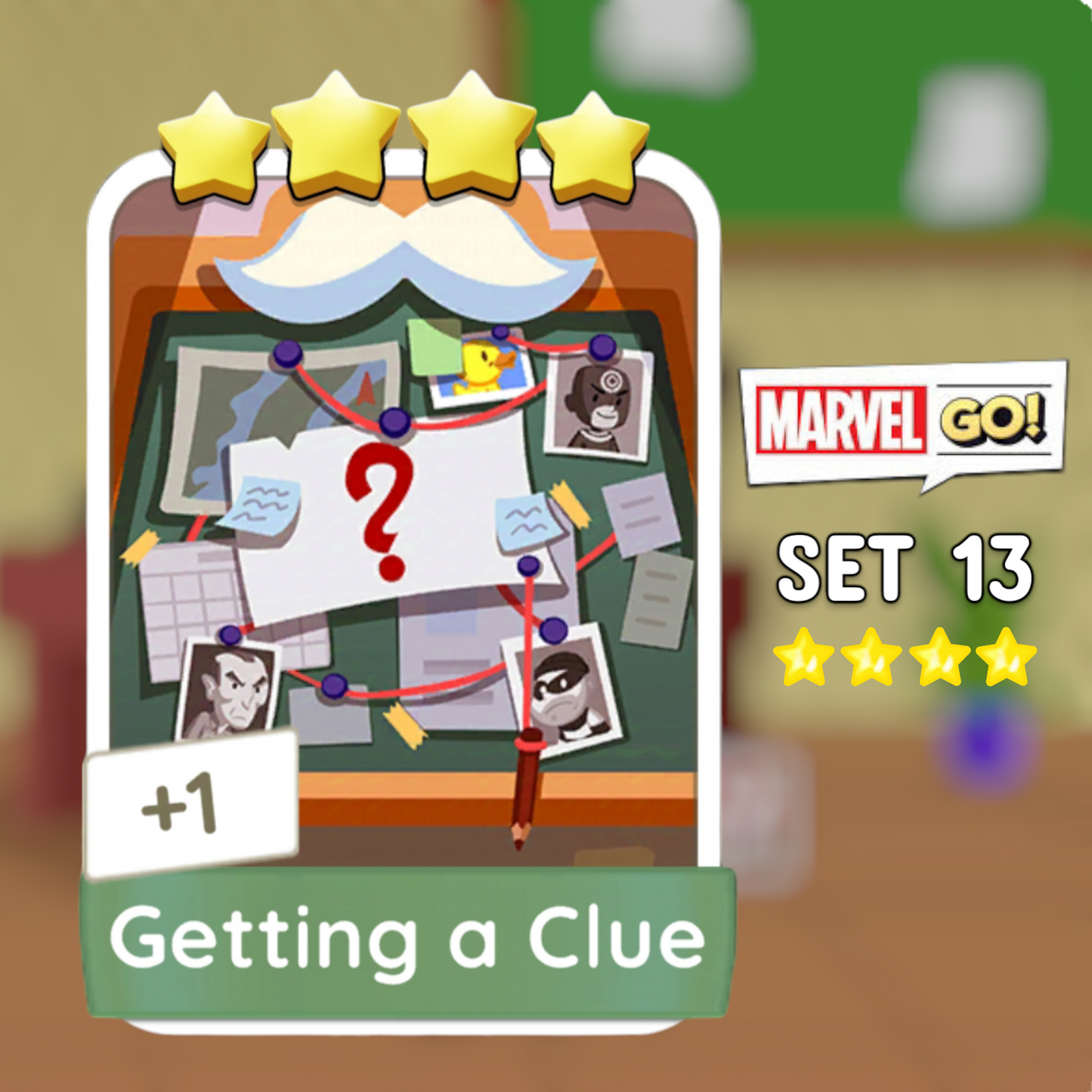 Set 13 Getting a Clue 4 Star Monopoly Go Sticker