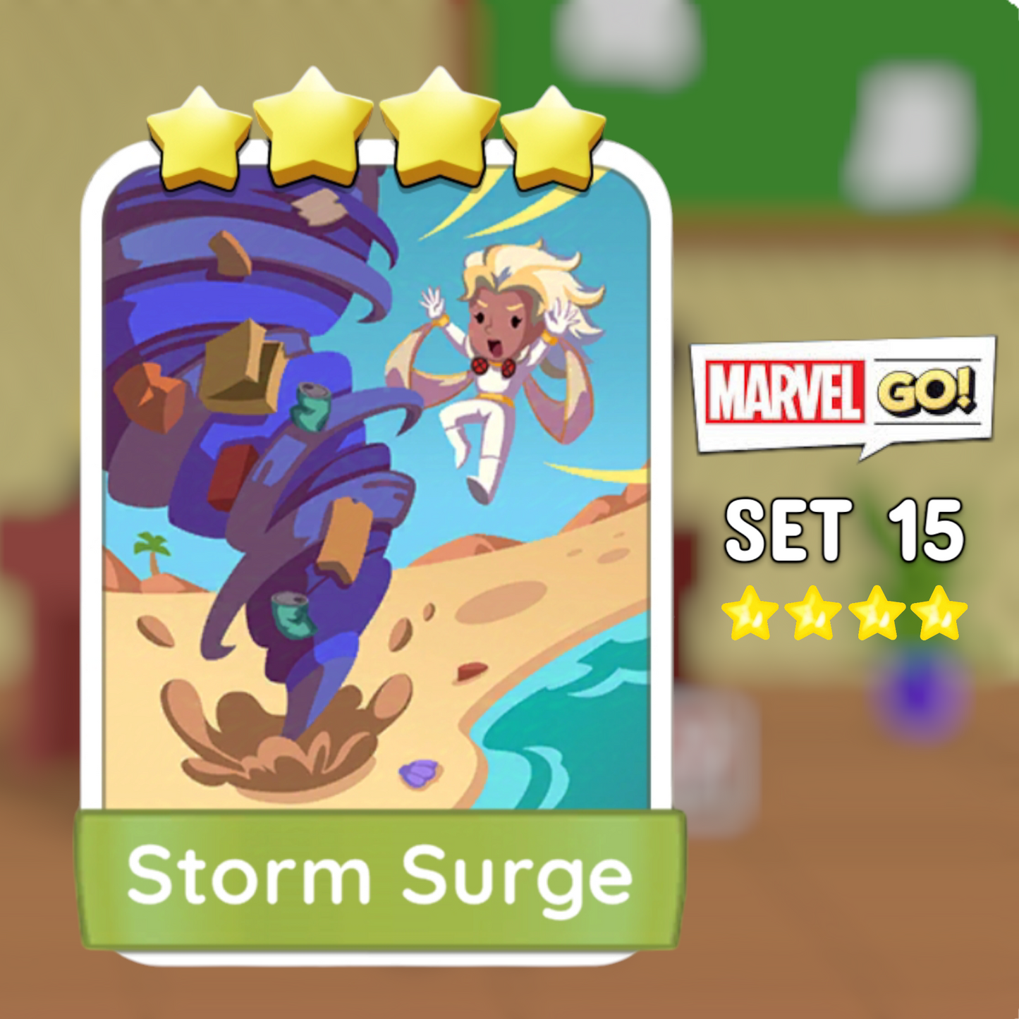 Set 15 Storm Surge 4 Star Monopoly Go Sticker