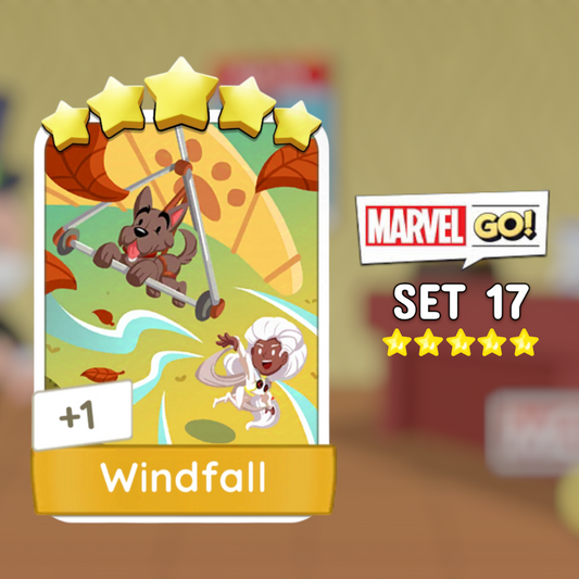 Set 17 Windfall 5 Star Monopoly Go Sticker