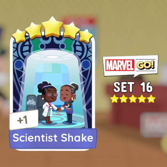 Set 16 Scientist Shake 5 Star Monopoly Go Sticker