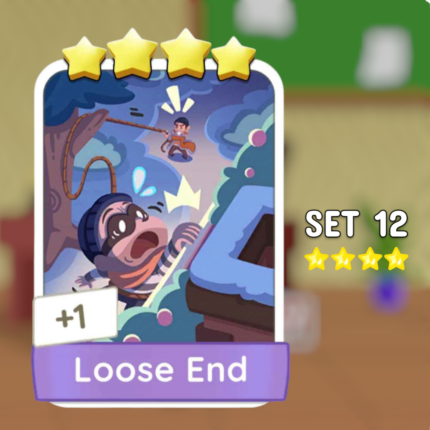 Set 12 Loose End 4 Star Monopoly Go Sticker