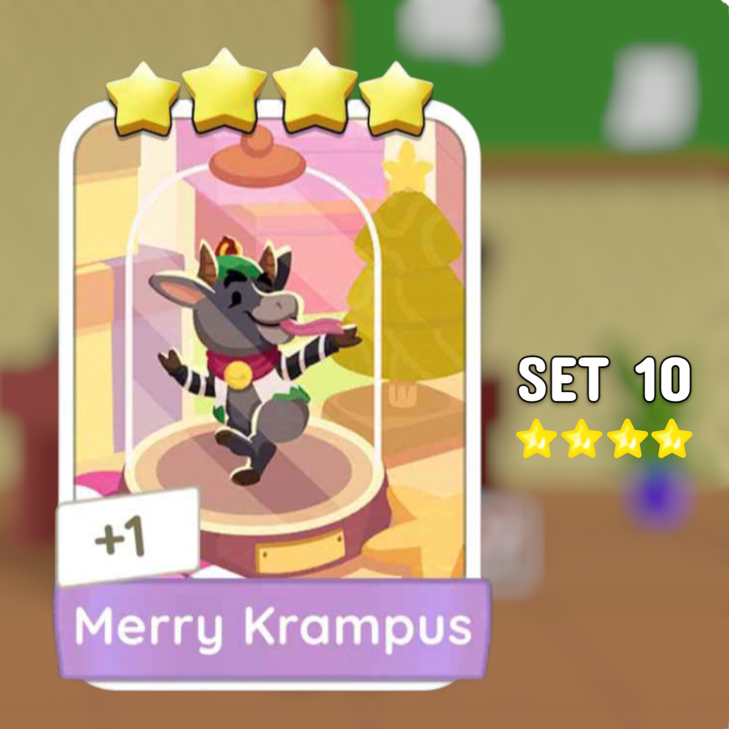 Set 10 Merry Krampus 4 Star Monopoly Go Sticker