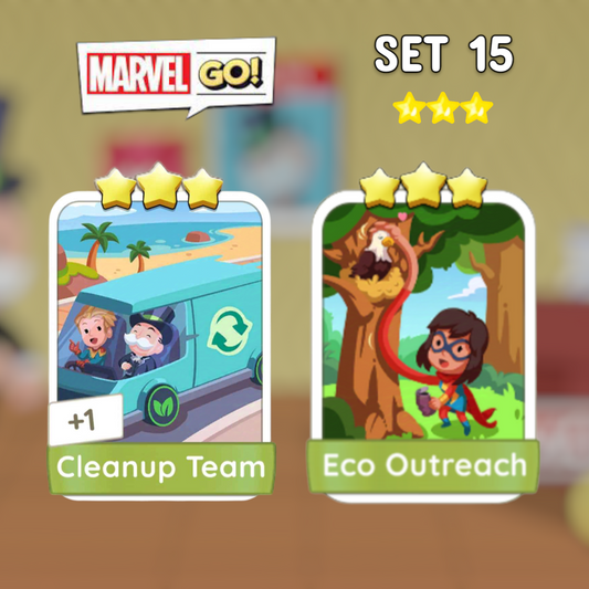 Set 15 3 Star ⭐⭐⭐ Monopoly Go Stickers