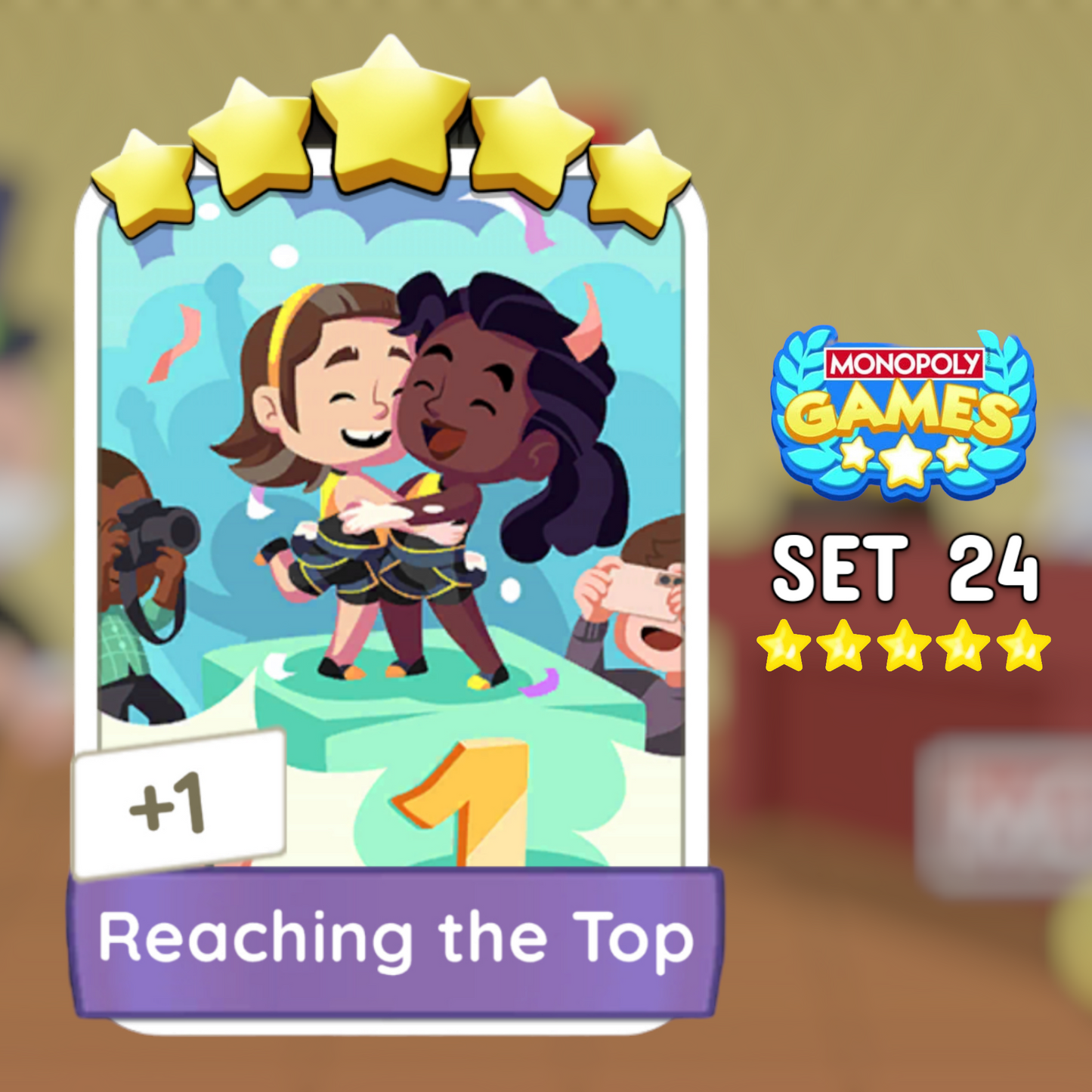 Set 24 Reaching the Top 5 Star Monopoly Go Sticker