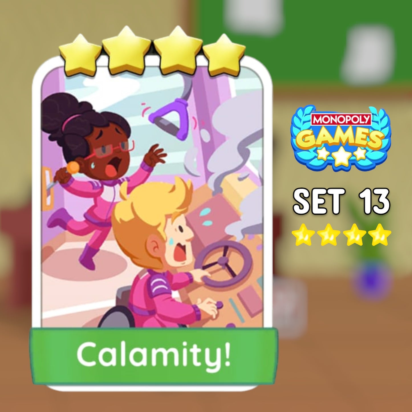 Set 13 Calamity 4 Star Monopoly Go Sticker