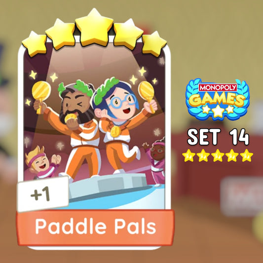 Set 14 Paddle Pals 5 Star Monopoly Go Sticker