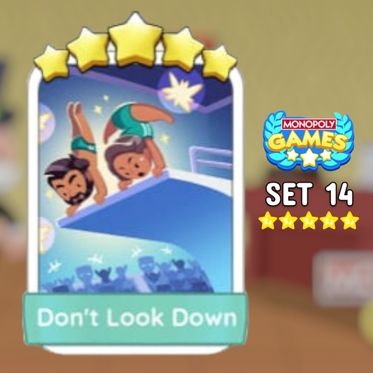 Set 15 Don't Look Down 5 Star Monopoly Go Sticker