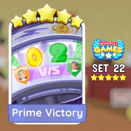 Set 22 Prime Victory 5 Star Monopoly Go Sticker