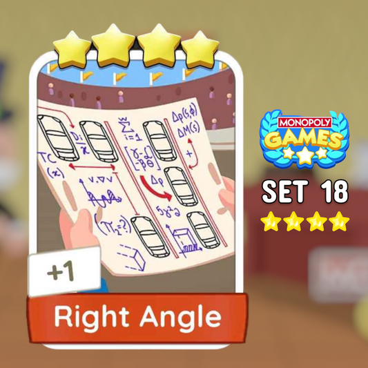 Set 18 Right Angle 4 Star Monopoly Go Sticker