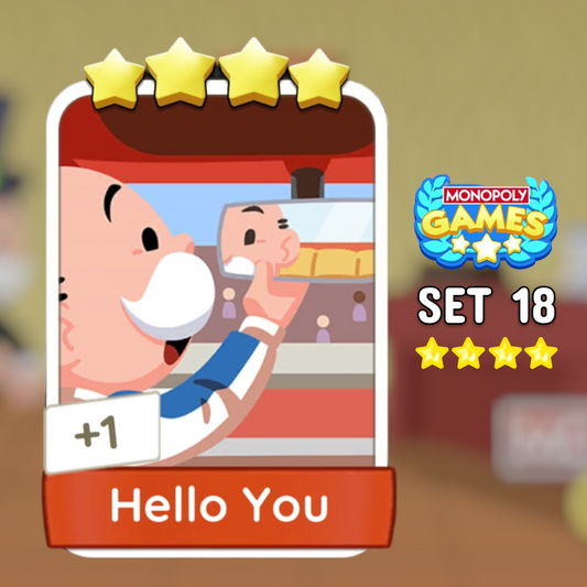 Set 18 Hello You 4 Star Monopoly Go Sticker