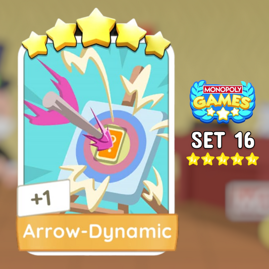 Set 16 Arrow-Dynamic 5 Star Monopoly Go Sticker