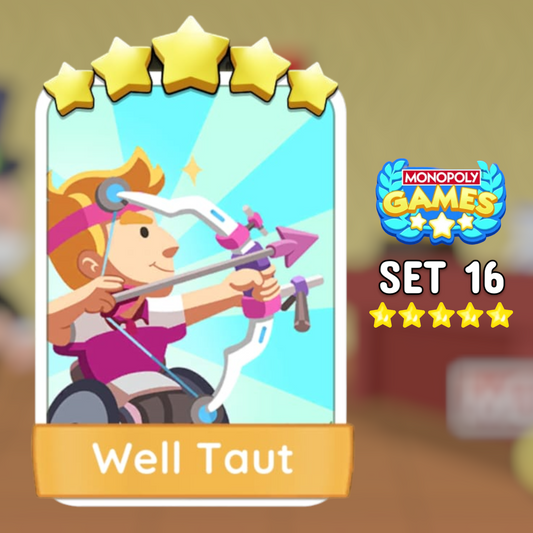 Set 16 Well Taut 5 Star Monopoly Go Sticker