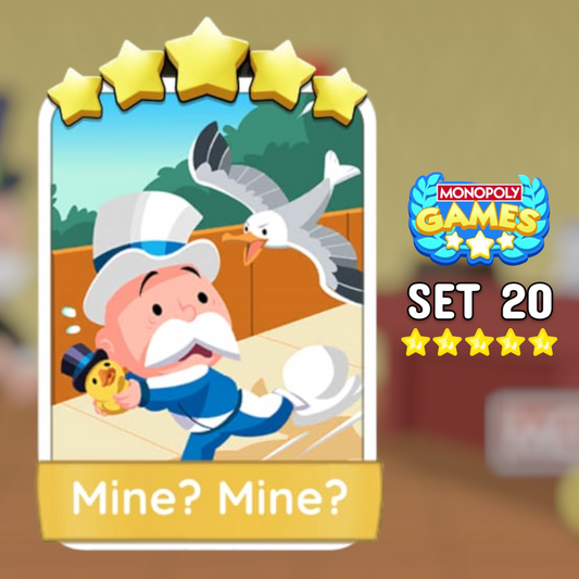 Set 20 Mine? Mine? 5 Star Monopoly Go Sticker