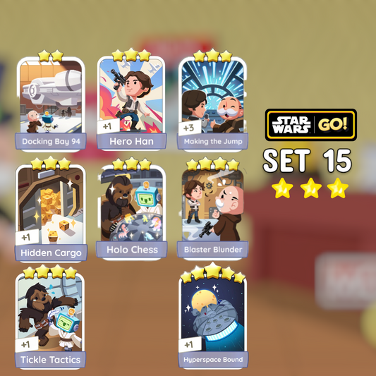 Set 15 2 - 5 Star Monopoly Go Stickers