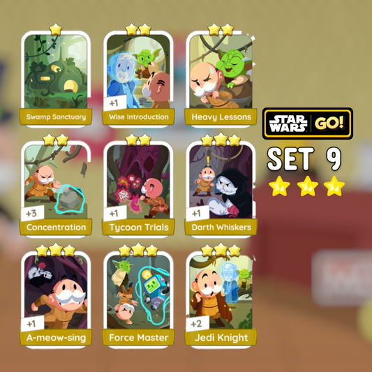 Set 9  1 - 3 Star Monopoly Go Stickers
