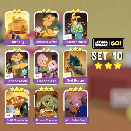 Set 10  2 - 4 Star ⭐⭐⭐⭐ Monopoly Go Stickers