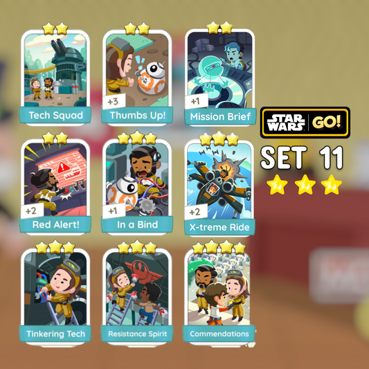 Set 11  2 - 4 Star Monopoly Go Stickers