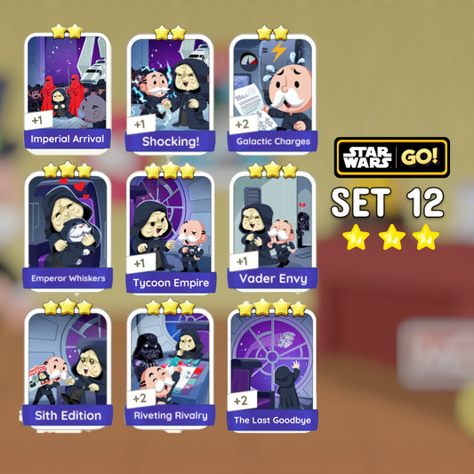 Set 12 2 - 4 Star Monopoly Go Stickers